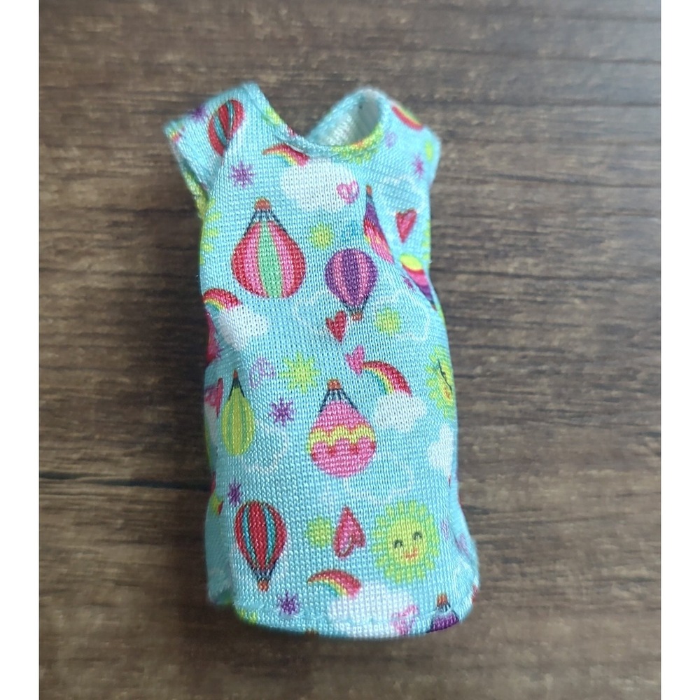 Barbie Chelsea Tank Top Hot Air Balloon Rainbow Sunshine Print Z32
